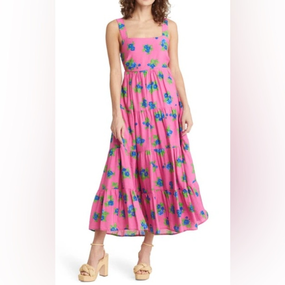 NWT Moon River Pink Floral Dress